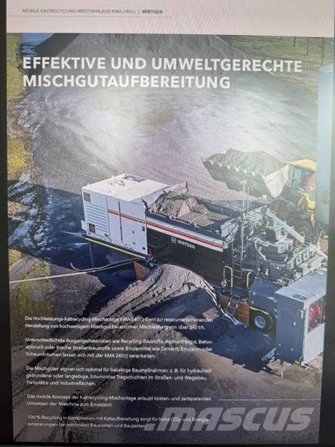 Wirtgen KMA 240i MIETE / RENTAL (12005595) Recyklery do asfaltu