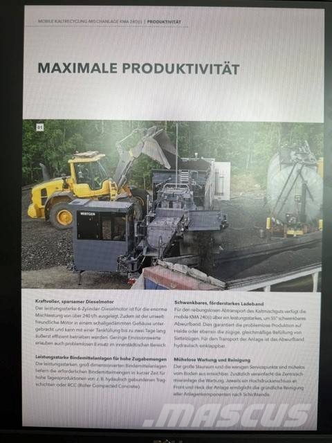 Wirtgen KMA 240i MIETE / RENTAL (12005595) Recyklery do asfaltu