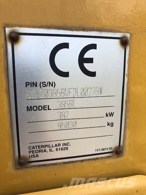 CAT 385 B Pásová rýpadla