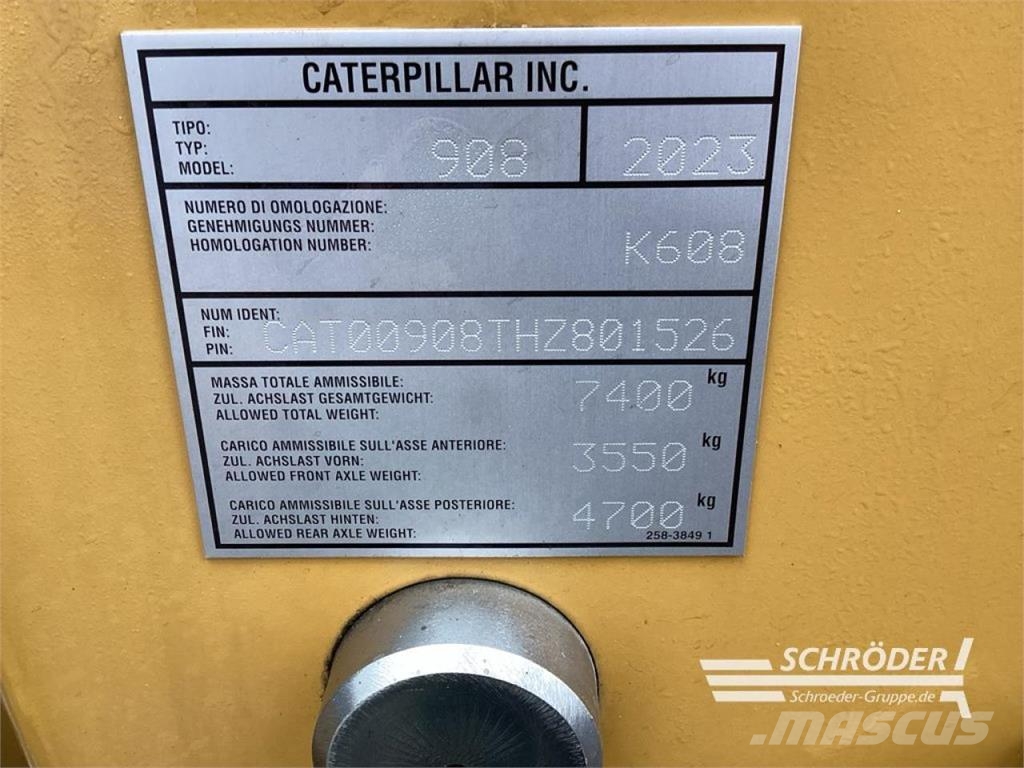 CAT 908 Wielladers