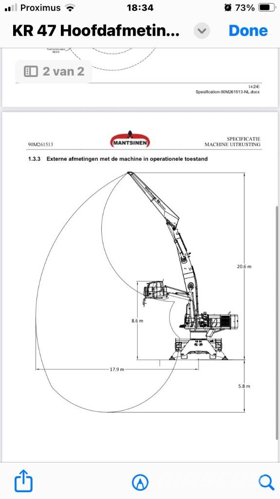 Mantsinen M90 Excavadoras de manutención