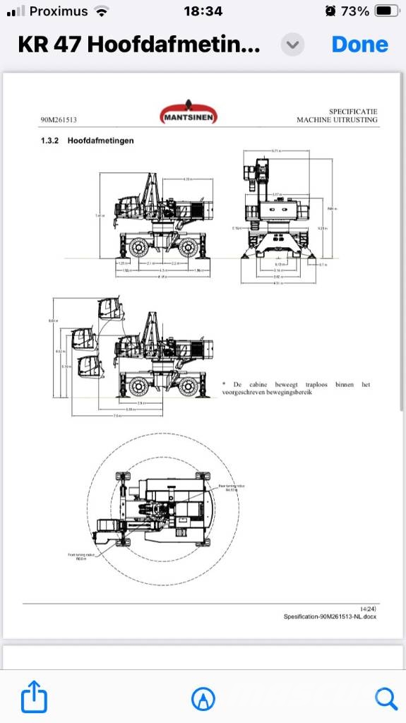 Mantsinen M90 Excavadoras de manutención