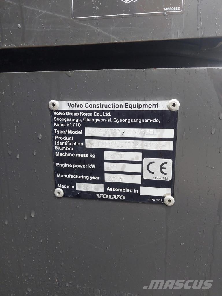 Volvo ECR235EL Гусеничные экскаваторы