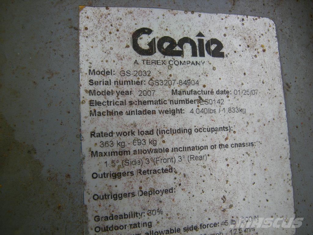 Genie GS 2032 (ID4904) Ножични работни платформи