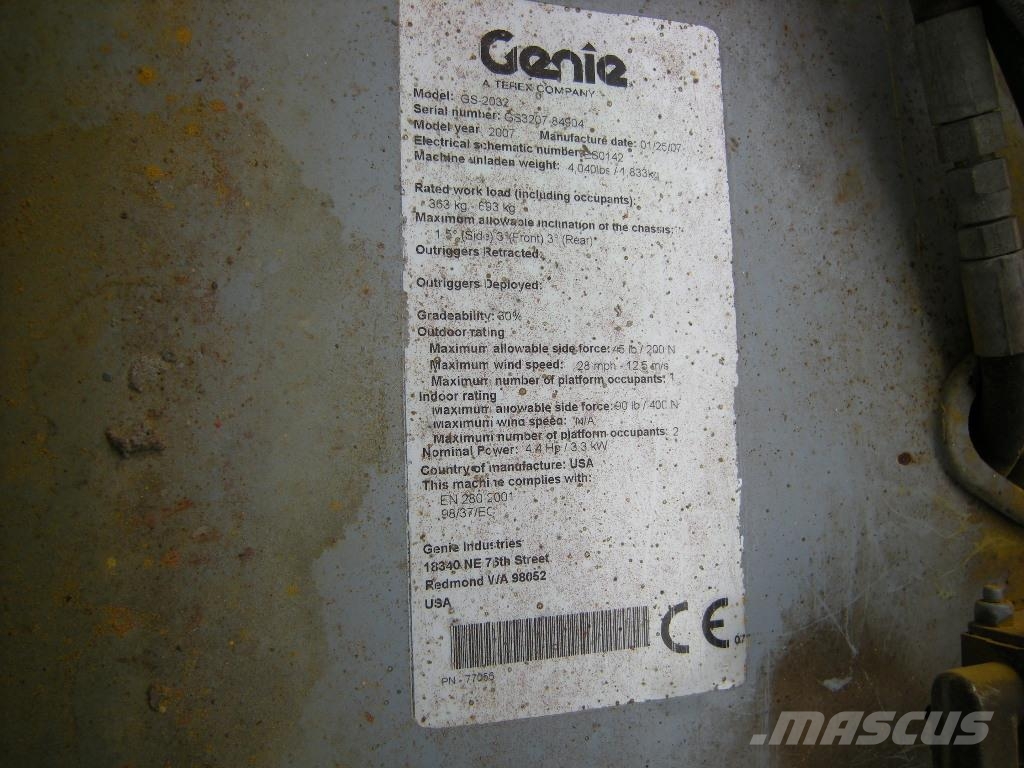 Genie GS 2032 (ID4904) Scheren-Arbeitsbühnen