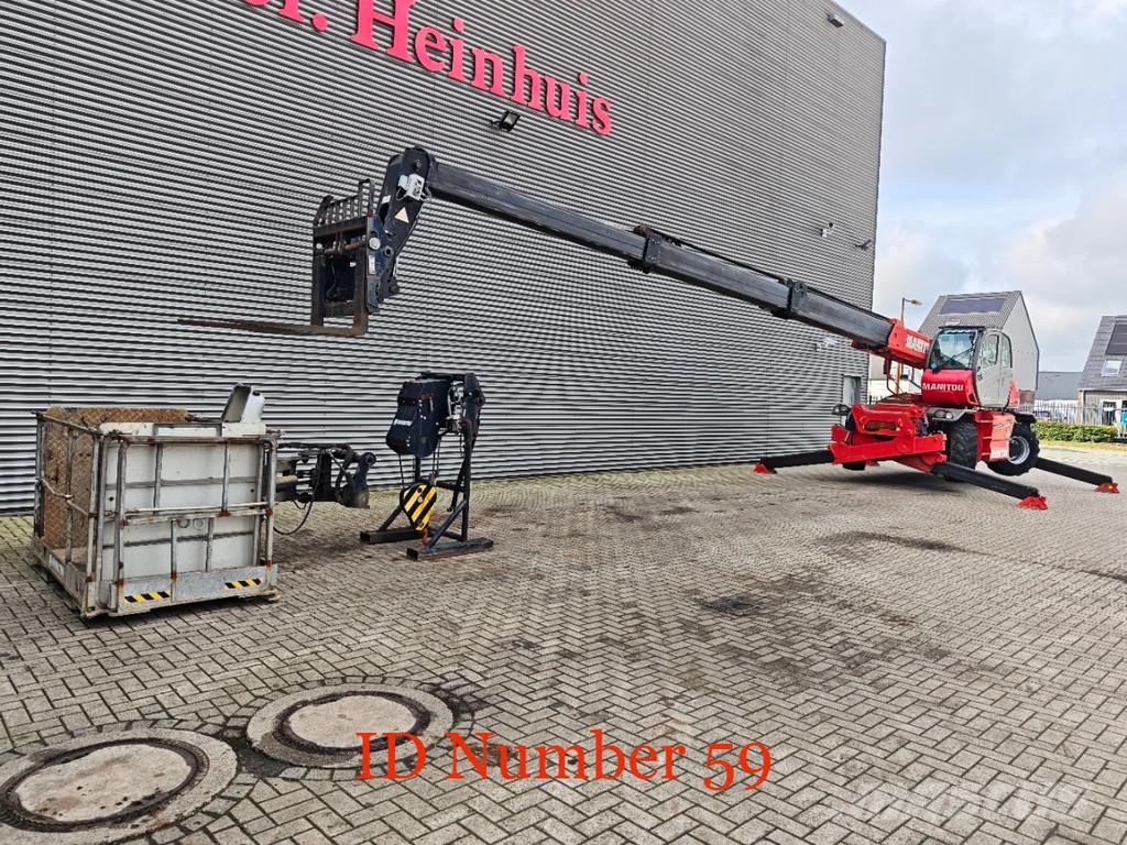 Manitou MRT 2150 + Privilege Radio Remote Forks Winch Bask مناولات متداخلة