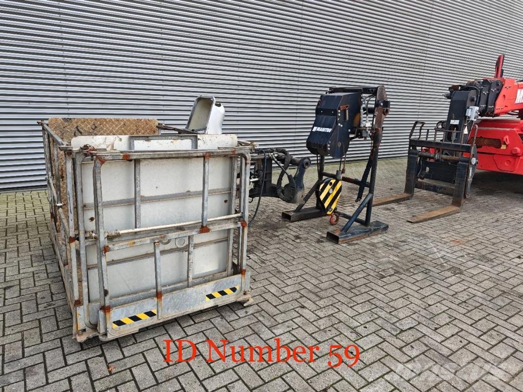 Manitou MRT 2150 + Privilege Radio Remote Forks Winch Bask مناولات متداخلة
