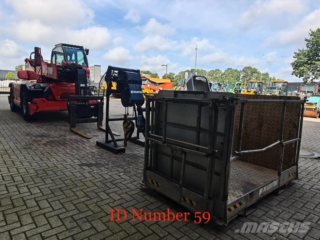 Manitou MRT 2150 + Privilege Radio Remote Forks Winch Bask مناولات متداخلة