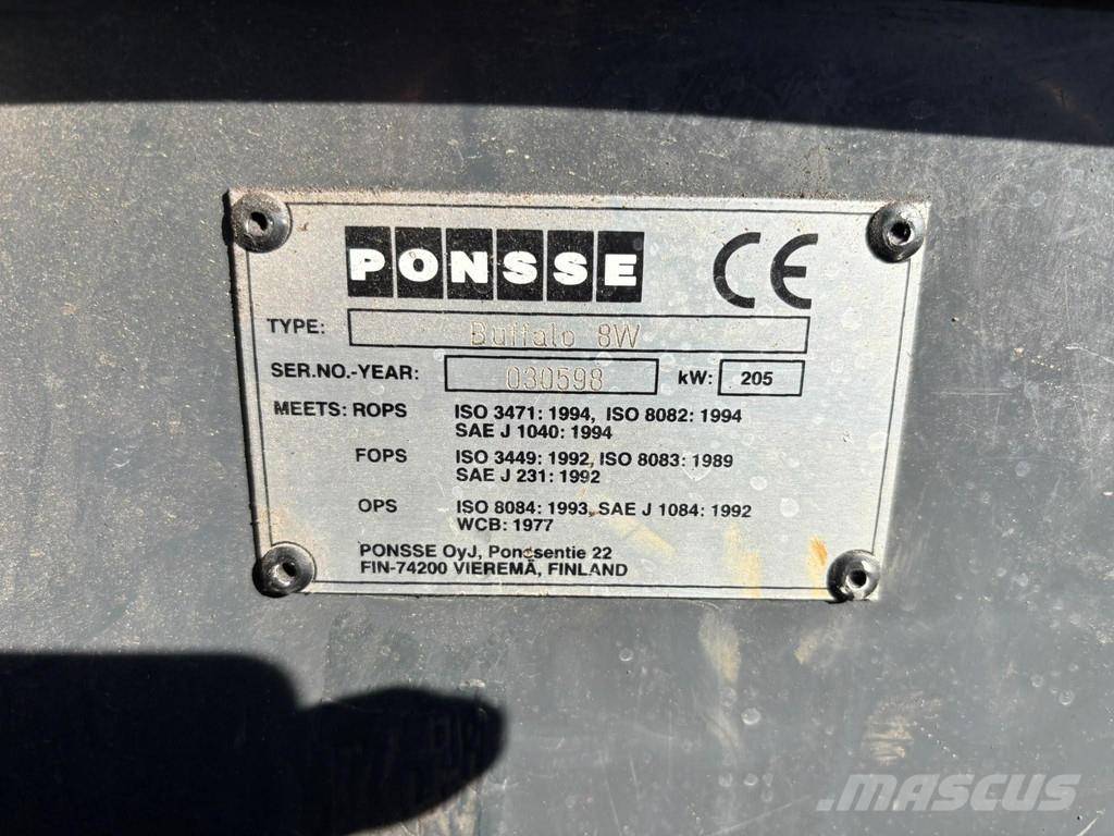 Ponsse Buffalo 8W Kihordók