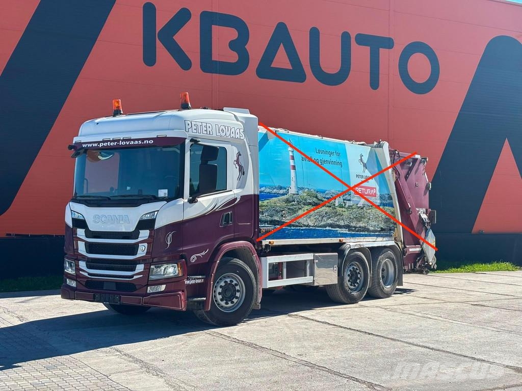 Scania G 370 6x2/4 NTM KG-2B-HB 12,5+6,1 m3 شاحنات بمقصورة وهيكل