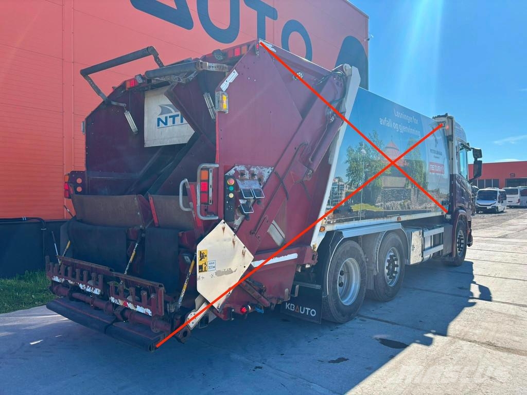 Scania G 370 6x2/4 NTM KG-2B-HB 12,5+6,1 m3 شاحنات بمقصورة وهيكل