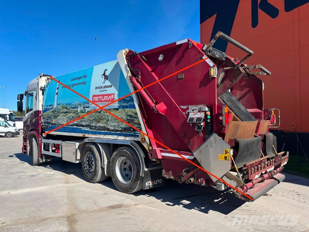 Scania G 370 6x2/4 NTM KG-2B-HB 12,5+6,1 m3 شاحنات بمقصورة وهيكل