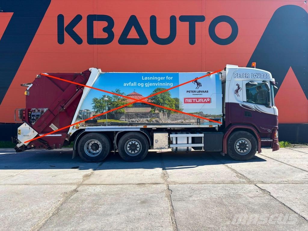 Scania G 370 6x2/4 NTM KG-2B-HB 12,5+6,1 m3 شاحنات بمقصورة وهيكل