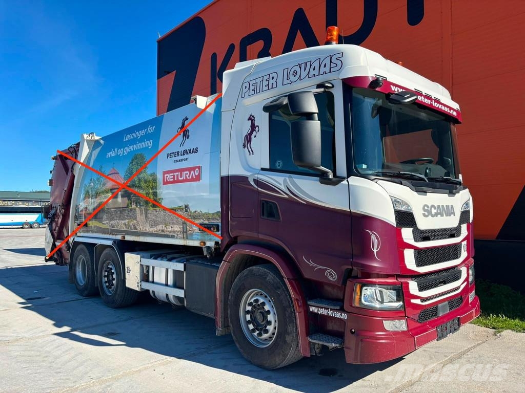 Scania G 370 6x2/4 NTM KG-2B-HB 12,5+6,1 m3 شاحنات بمقصورة وهيكل