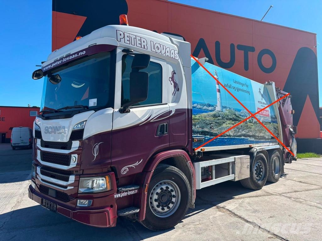 Scania G 370 6x2/4 NTM KG-2B-HB 12,5+6,1 m3 شاحنات بمقصورة وهيكل