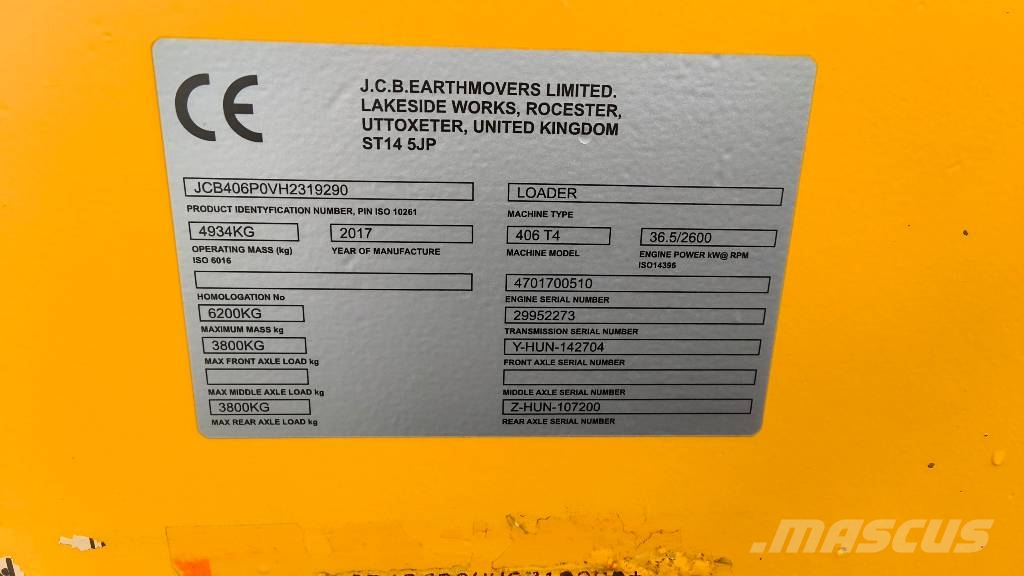 JCB 406 لوادر بعجل