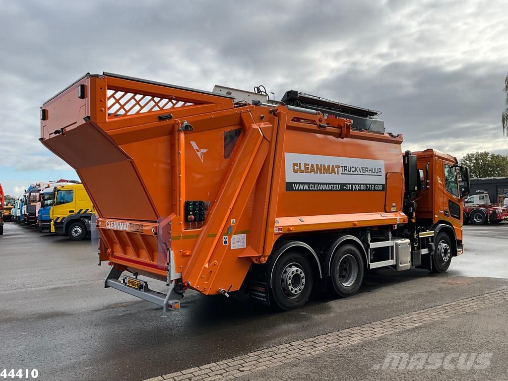 DAF FAN XD 340 Euro 6 Hiab 23 Tonmeter laadkraan شاحنات المخلفات