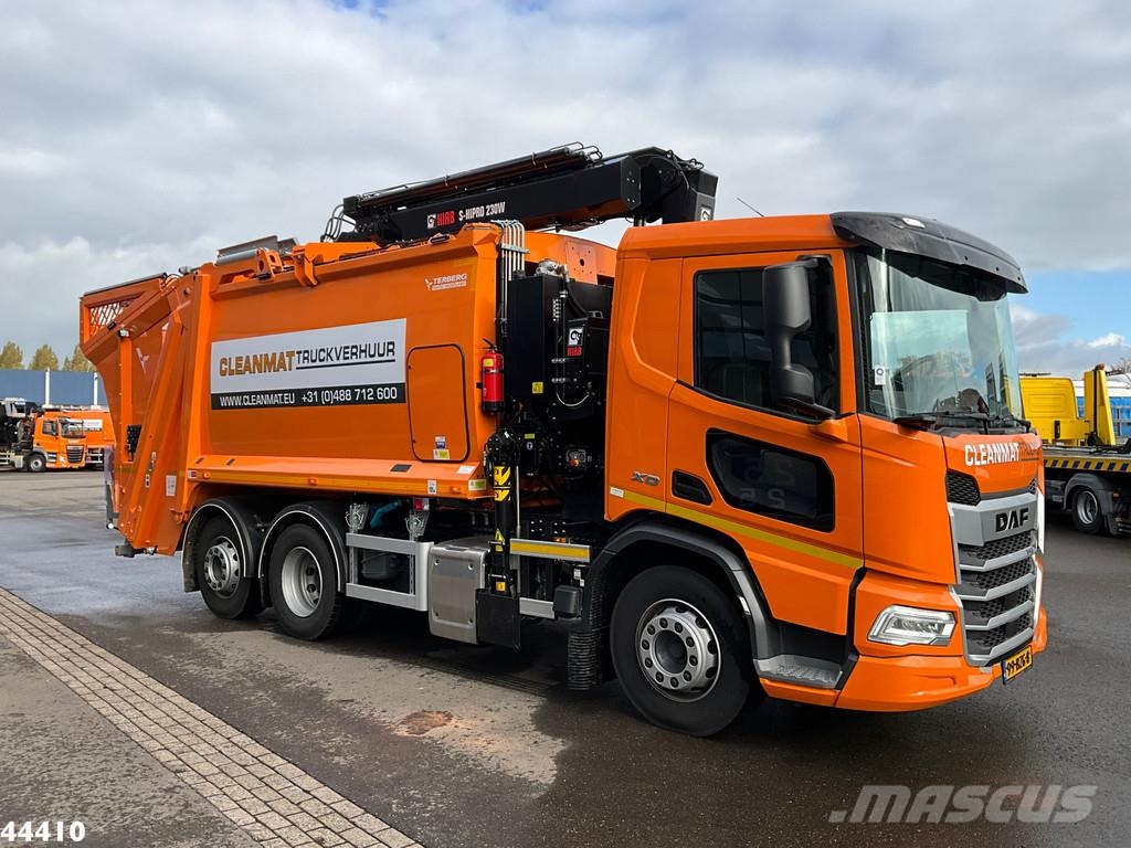 DAF FAN XD 340 Euro 6 Hiab 23 Tonmeter laadkraan Prügiautod