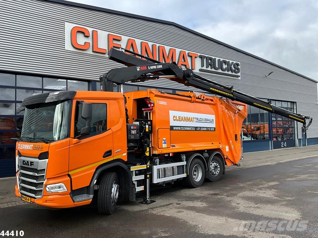 DAF FAN XD 340 Euro 6 Hiab 23 Tonmeter laadkraan Prügiautod