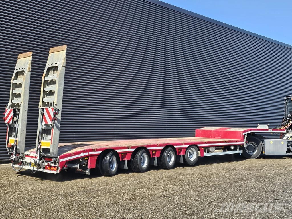 MAX Trailer N/A F-S44 / STEERING AXLE - LIFT AXLE / HYDR RAMP Low loader-semi-trailers