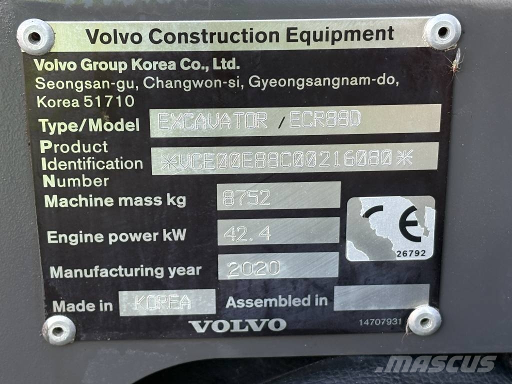 Volvo ECR 88 D Excavadoras 7t - 12t