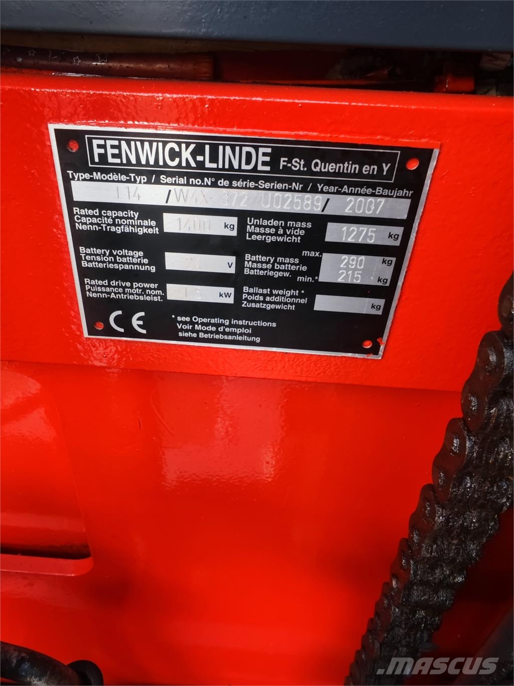 Linde L14 Stand-in stackers