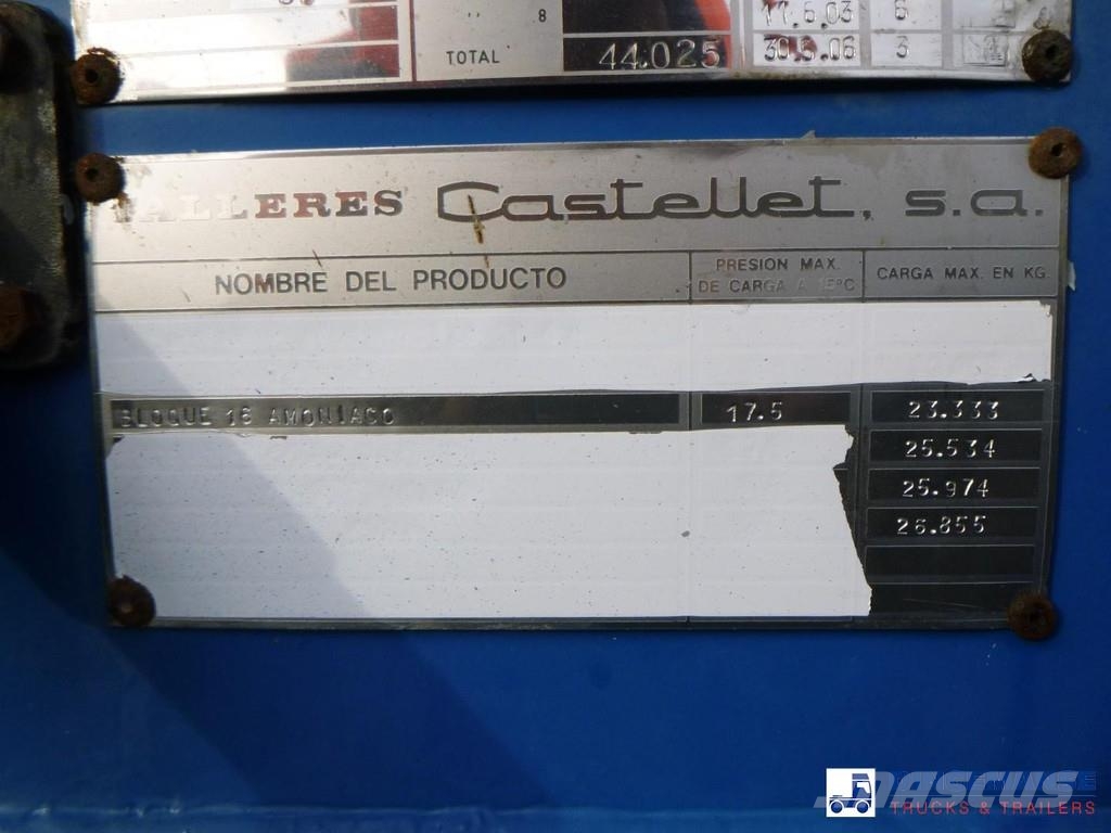 TCSA Gas tank steel 44 m3 / 1 comp Poluprikolice cisterne