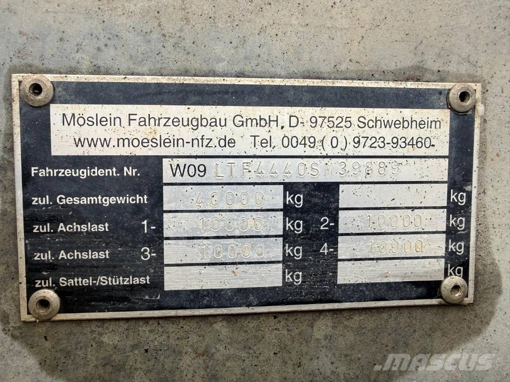 Möslein Tieflader 4 Achser Низькорамні напівпричепи