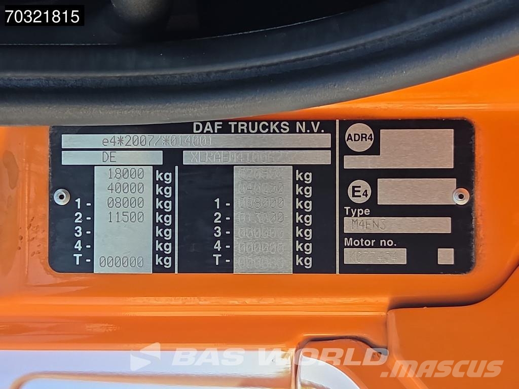 DAF CF 340 4X2 Meiller AK12MTG Portacontenedores Cambi Camiones portacubetas