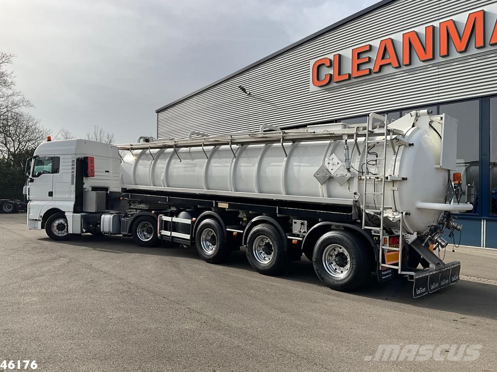 MAN TGX 18.400 ADR trekker + Burg met Bekker LaGram Va Kombinuotos paskirties / vakuuminiai sunkvežimiai
