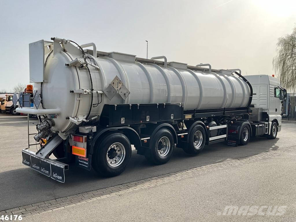 MAN TGX 18.400 ADR trekker + Burg met Bekker LaGram Va Saug- und Druckwagen