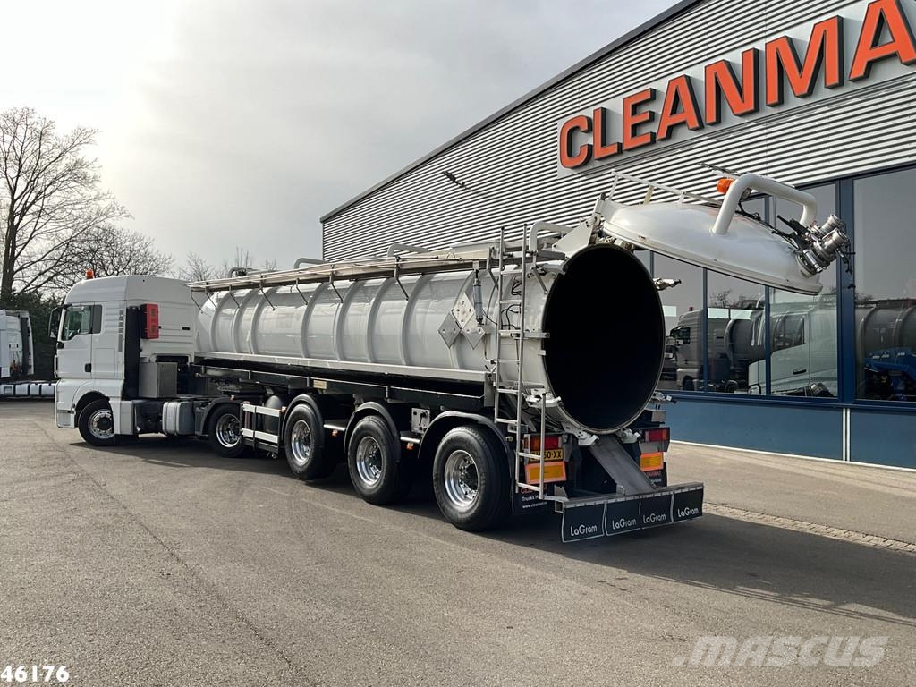 MAN TGX 18.400 ADR trekker + Burg met Bekker LaGram Va Kombinuotos paskirties / vakuuminiai sunkvežimiai
