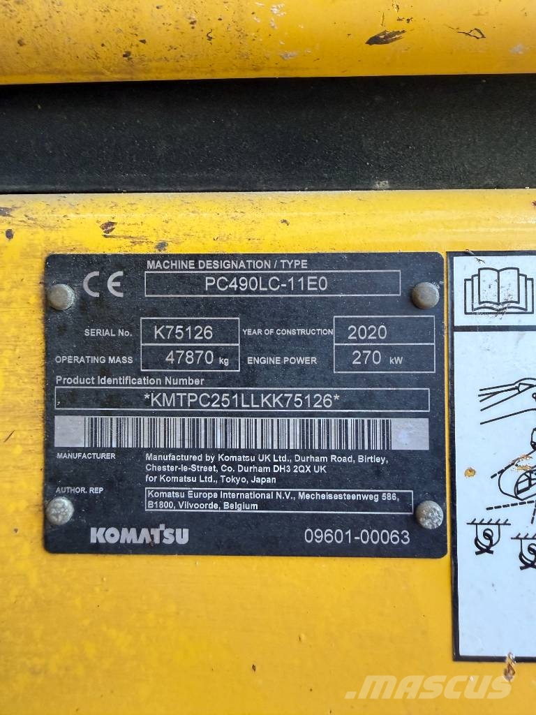 Komatsu PC 490 LC-11E0 حفارات زحافة