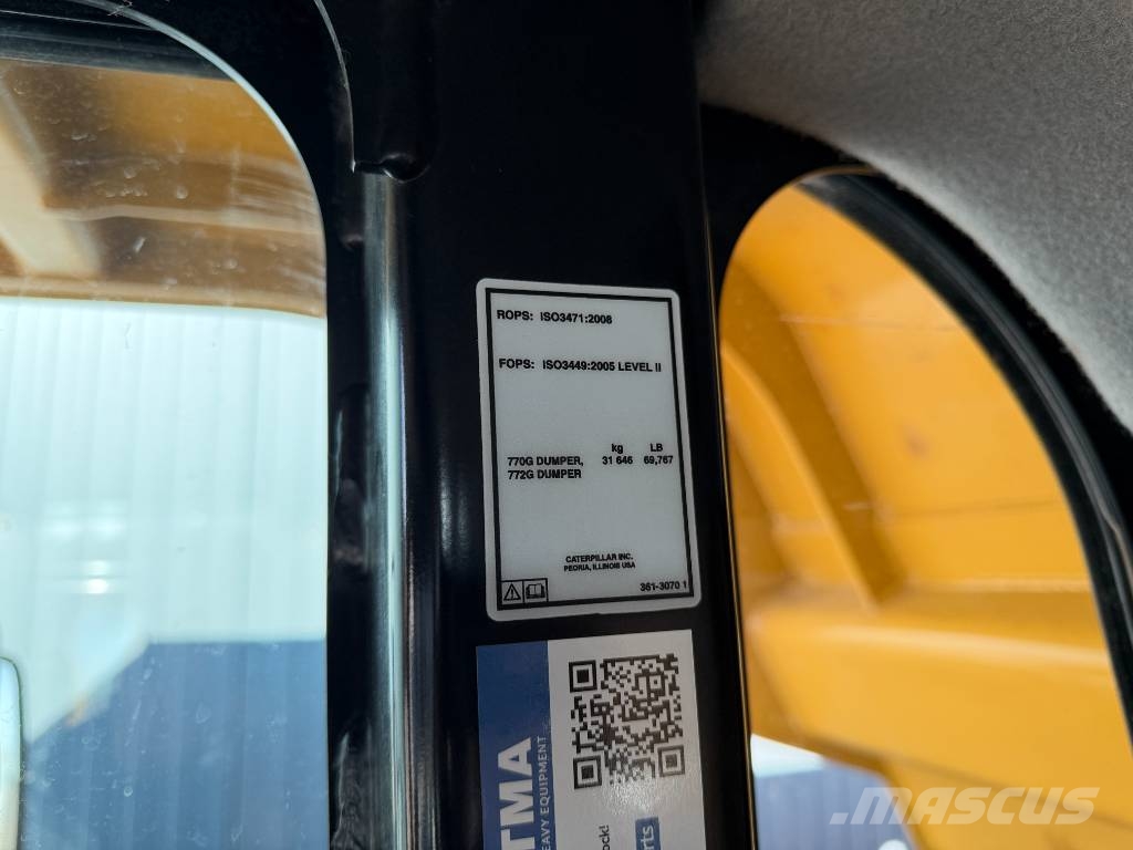 CAT 772G Starre dumpers