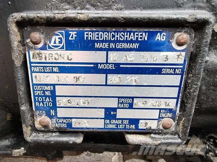  Transmission Astronic 10 AS 2310 Otros componentes