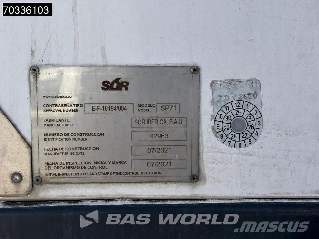 Sor Ibérica SOR S3E FRC07/27 Lift Axle 250x265 保温半挂车