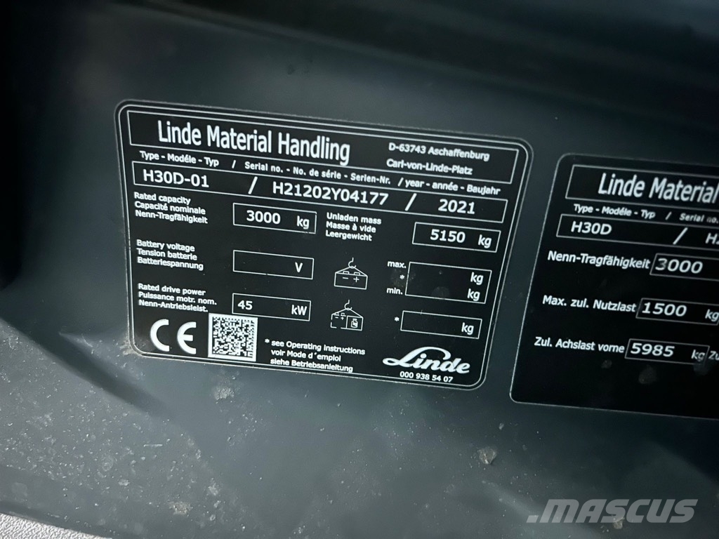 Linde H30D/1202 Dizel forkliftler