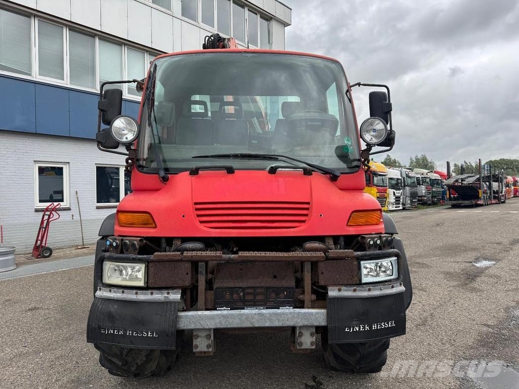 Unimog U400 4X4 + PALFINGER PK 16502 + REMOTE CONTROL 全路面起重機/吊車