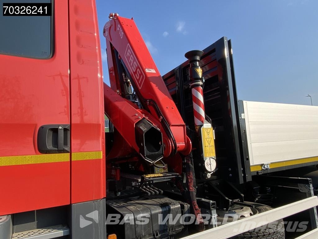 MAN TGM 18.320 4X4 NEW! Double cabin Fassi F115 Automa Platós / Ponyvás teherautók