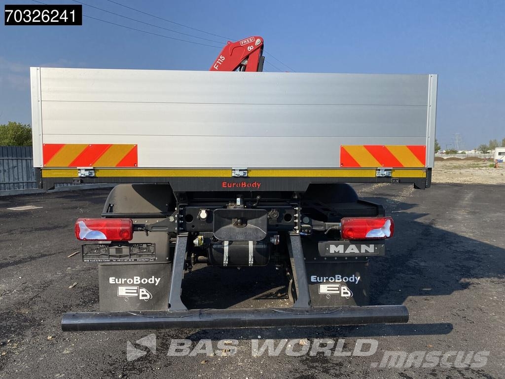 MAN TGM 18.320 4X4 NEW! Double cabin Fassi F115 Automa Platós / Ponyvás teherautók