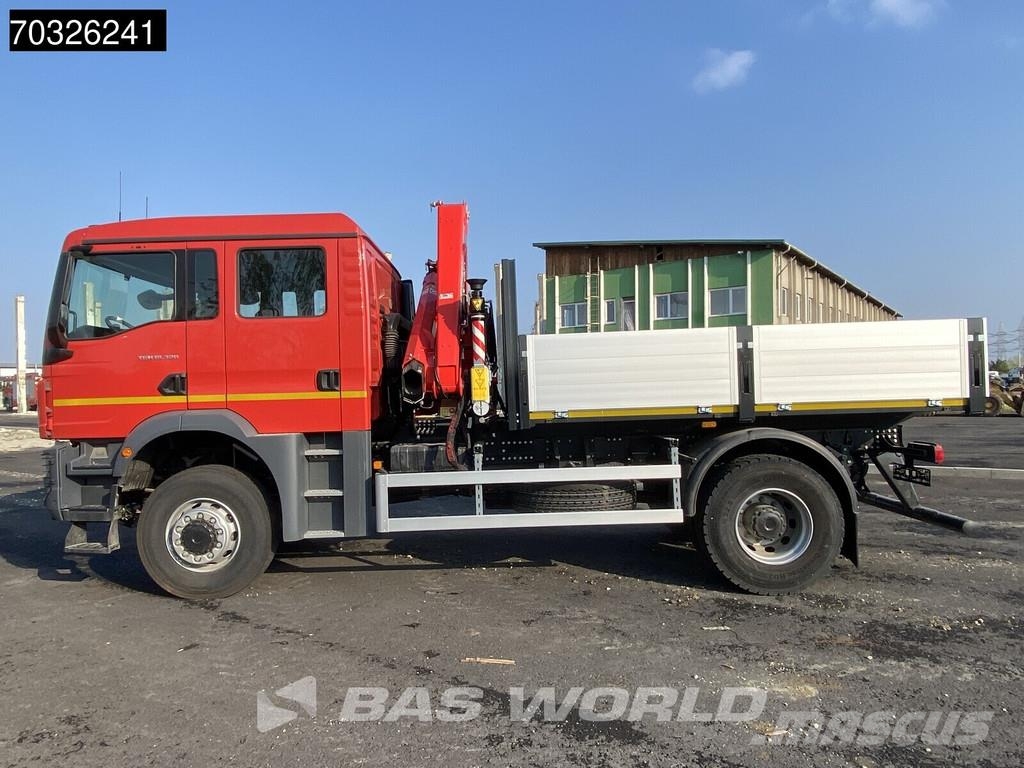 MAN TGM 18.320 4X4 NEW! Double cabin Fassi F115 Automa Platós / Ponyvás teherautók
