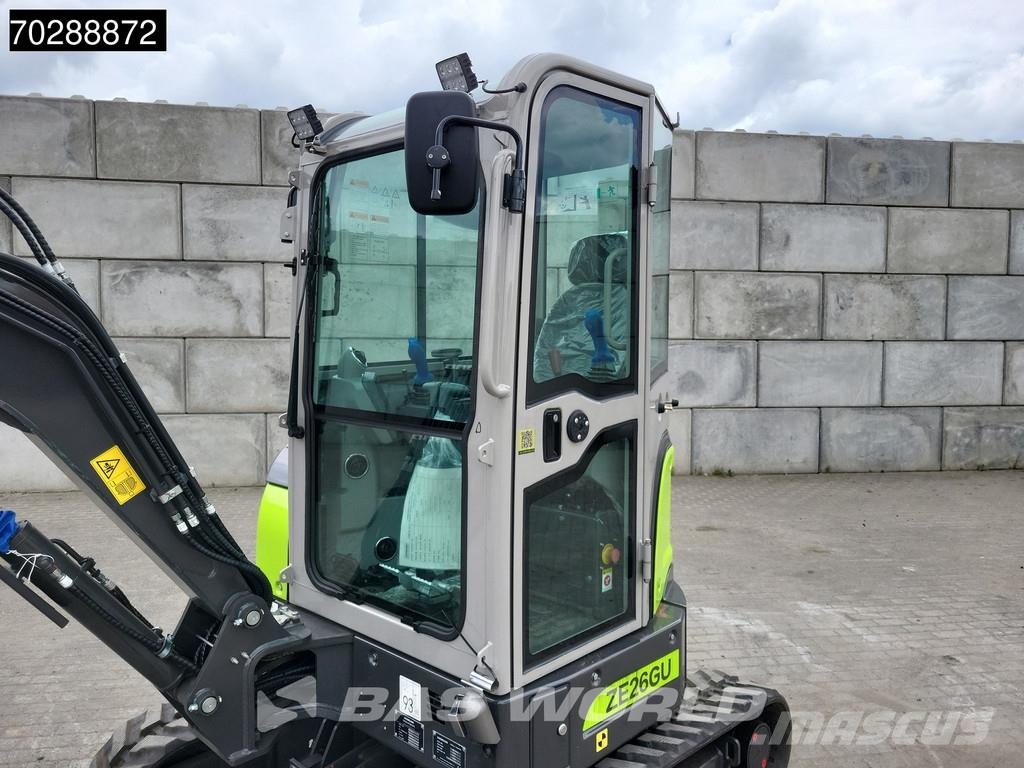 Zoomlion ZE26 GU FACTORY WARRANTY – CW / 3 BUCKETS - KUBOTA Mini ekskavatori < 7 t