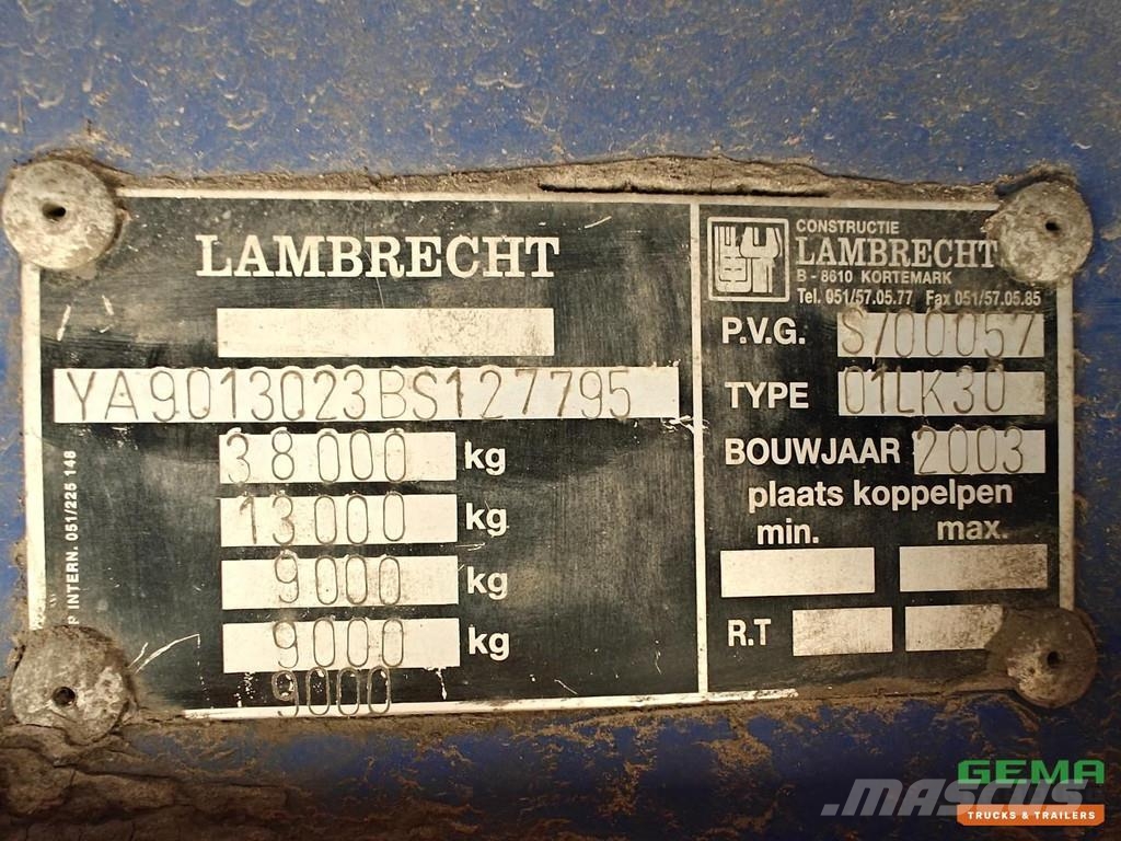 Lambrecht Bulkoplegger 51m3 - 9 Compartments - BUL Tankauflieger