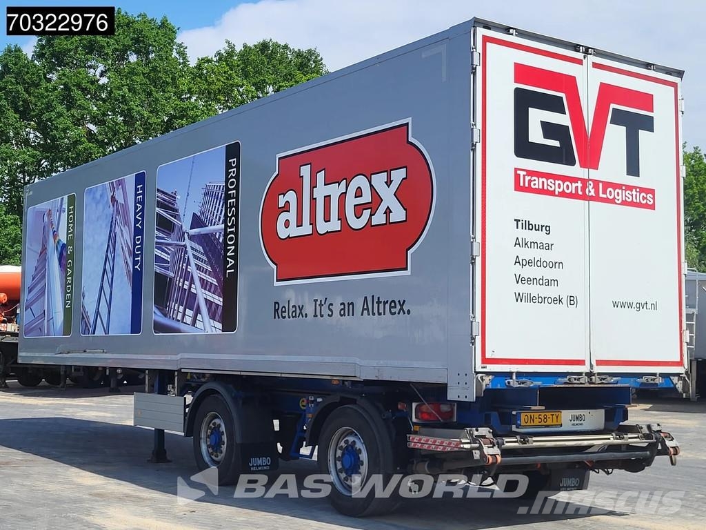 Jumbo T0180 2 axles LZV B-Double Tailgate LBW Steering A Gesloten opleggers