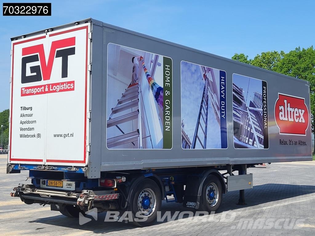 Jumbo T0180 2 axles LZV B-Double Tailgate LBW Steering A Semi-Reboques Caixa Fechada