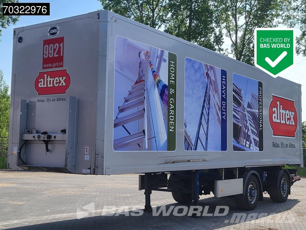 Jumbo T0180 2 axles LZV B-Double Tailgate LBW Steering A Semi-Reboques Caixa Fechada