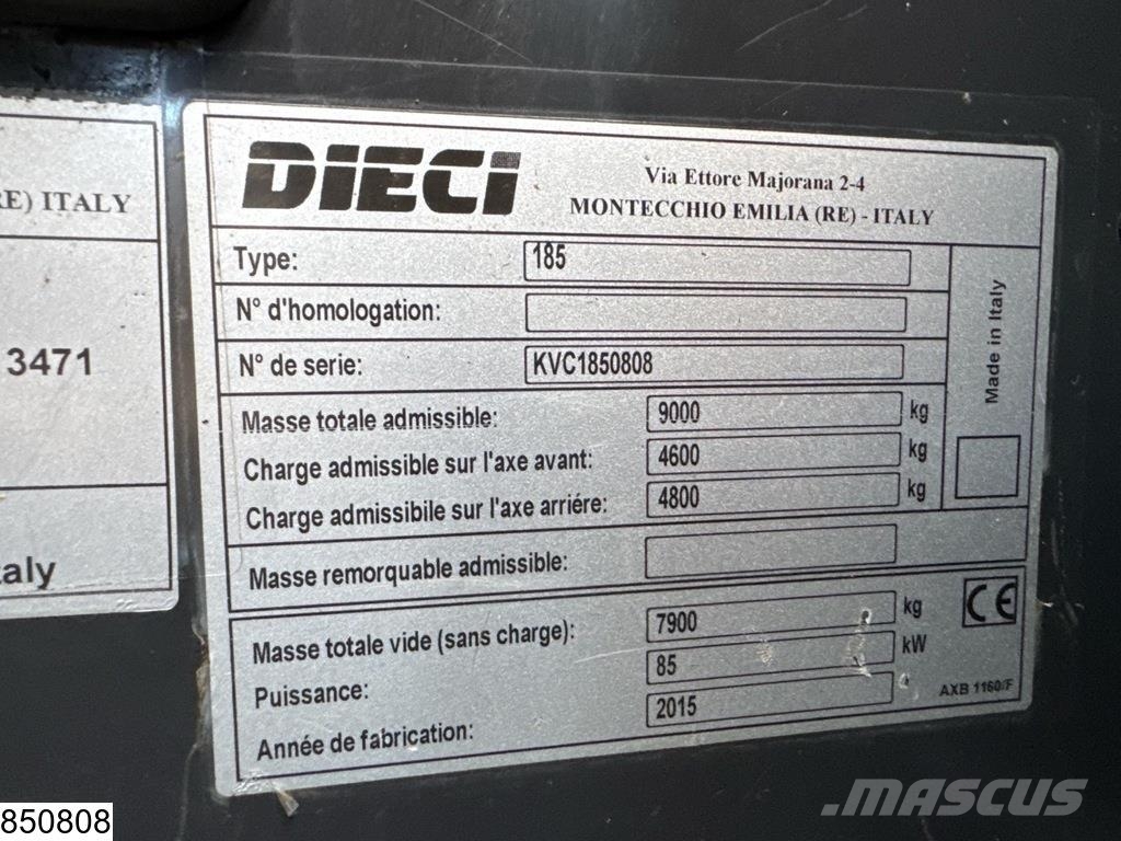 Dieci 185 85 kW, 3350 hr, 7900 kg, 2015 Sollevatori telescopici