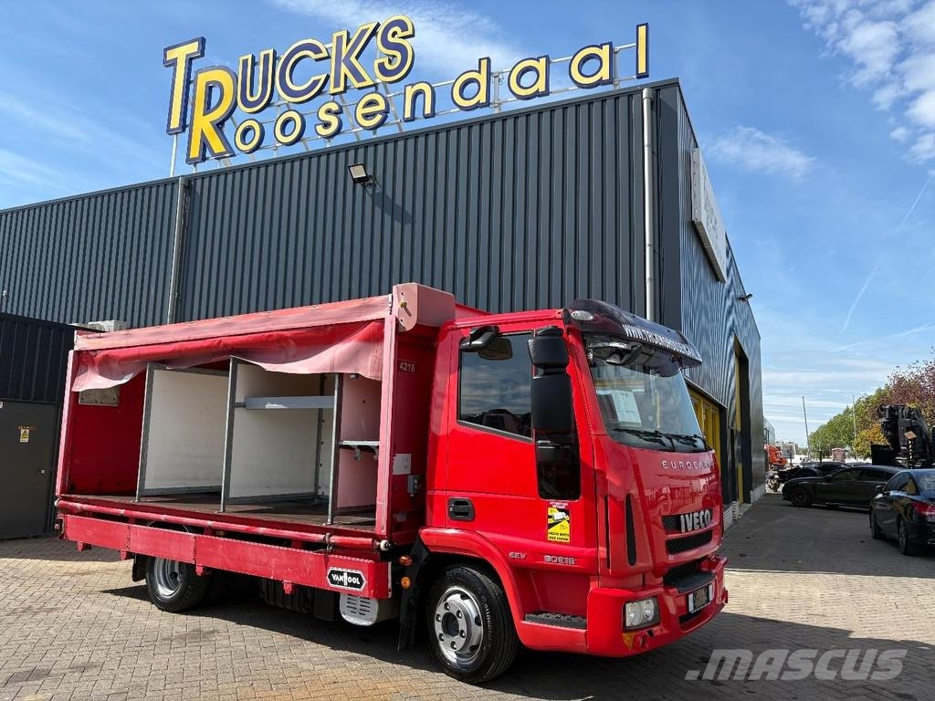 Iveco EUROCARGO 90E18 + EURO 5 + LOW KM + 3 SEATS Tautliner/curtainside trucks