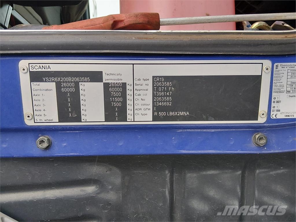 Scania R500 6x2 Kamioni za piljevinu