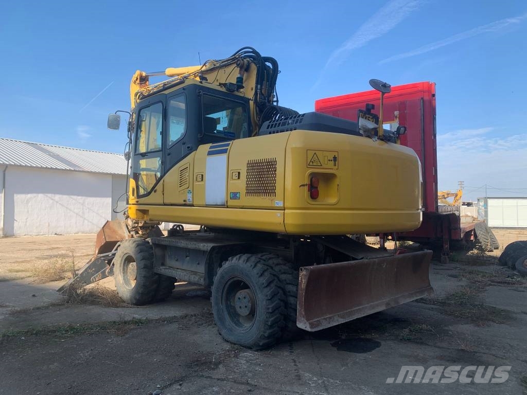 Komatsu PW180-E0+Engcon Rototilt Mobilbagger
